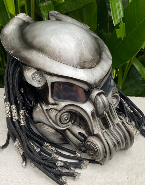 alien motorcycle helmet grey Robot Predator Sliver Airbrushed Helmet – Custom Airbrush Helmet Osprey - Poco LT while the KwikWick Color:I&R Signature Leather city backpack