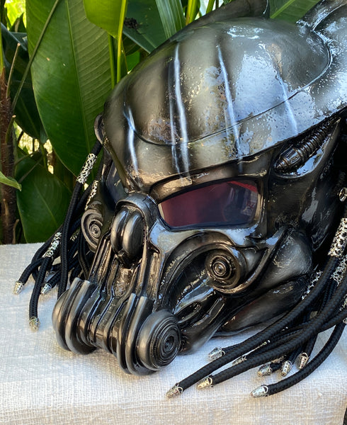 Silver Black Predator Robot Motorcycle Helmet Custom Helmet with Laser – Custom Airbrush Helmet Silver Black Predator Robot Motorcycle Helmet Custom Helmet with Laser – Custom Airbrush Helmet