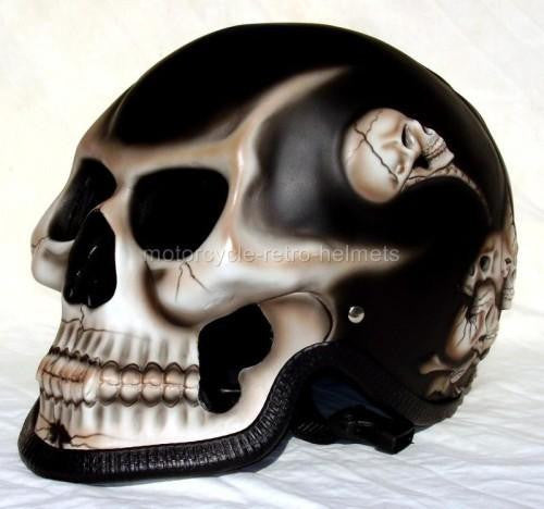 full face skull motorcycle helmets Motorcycle Helmet Death Skull Ghost Rider