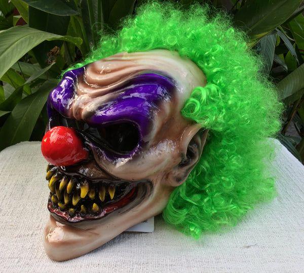 Demon Monster Killer Clown Custom Motorcycle Helmet Crazy 3D Clown Sca – Custom Airbrush Helmet