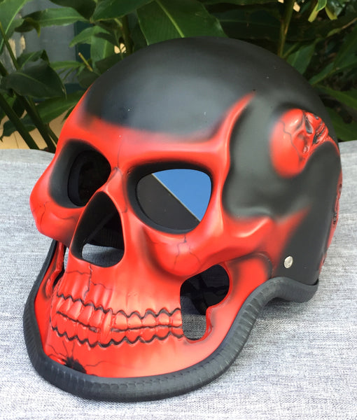 Ghost Rider Death Skull Helmet Blood Red Grim Reaper – Custom Airbrush Helmet