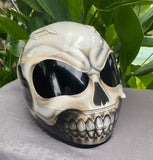White Walker Custom Skull Airbrush Helmet