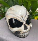 White Walker Custom Skull Airbrush Helmet