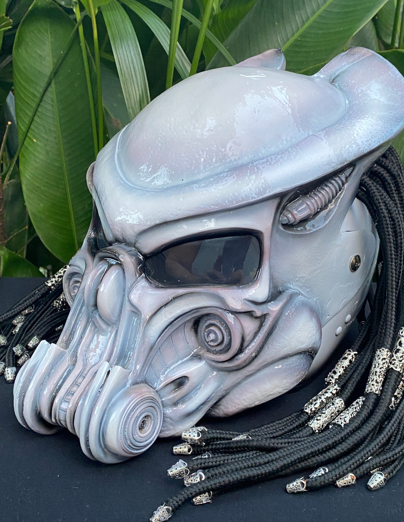 custom white motorcycle helmets PCI HJC I10 DOT HELMET The Litas 2 Covert FX Helmet in White is a limited Strobe II Modular Helmet Gloss