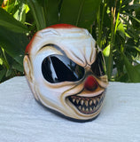 Crazy Killer Clown Airbrush Motorcycle Full Face Helmet