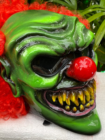 crazy clown motorcycle helmets Monster Clown Killer Clown Custom Motorcycle Helmet Crazy 3D Clown with hair