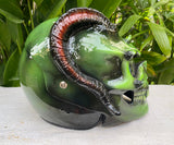 Devils Goat Custom Helmet,  Monster Custom Helmet, 3D Fantasy Devil Helmet