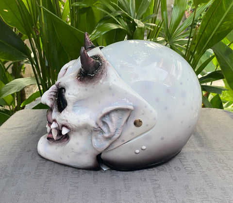 devil novelty full face motorcycle helmet Ghost Rider Devil Custom Helmet 3D Hellboy Devil Airbrush Motorcycle H – Custom Airbrush Helmet