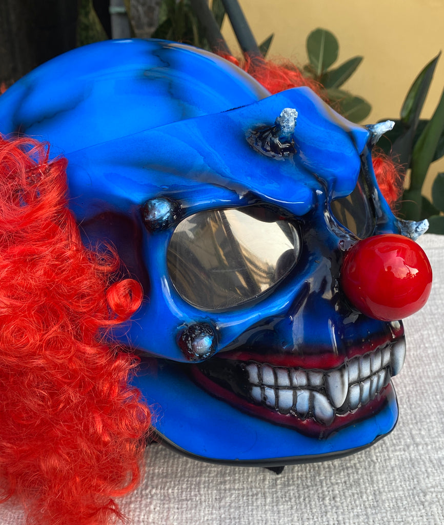 Hand Painted Pennywise Clown Custom Motorcycle Helmet
