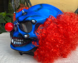 Hand Painted Pennywise Clown Custom Motorcycle Helmet