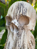 Hand Carved 11''standing Octopus oddities Carved Wooden Statue Carving