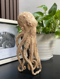 gorgeous Octopus Sculture 11''standing Octopus Wooden Statue Carving