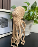 gorgeous Octopus Sculture 11''standing Octopus Wooden Statue Carving