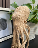 gorgeous Octopus Sculture 11''standing Octopus Wooden Statue Carving