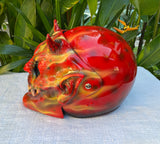 Hellboy Evil Monster Horn Satan Custom Demon DOT Helmet Devil 3D