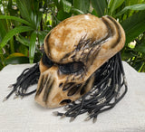 Predator Motorcycle Helmet Alien Helmet with Laser and Dreads