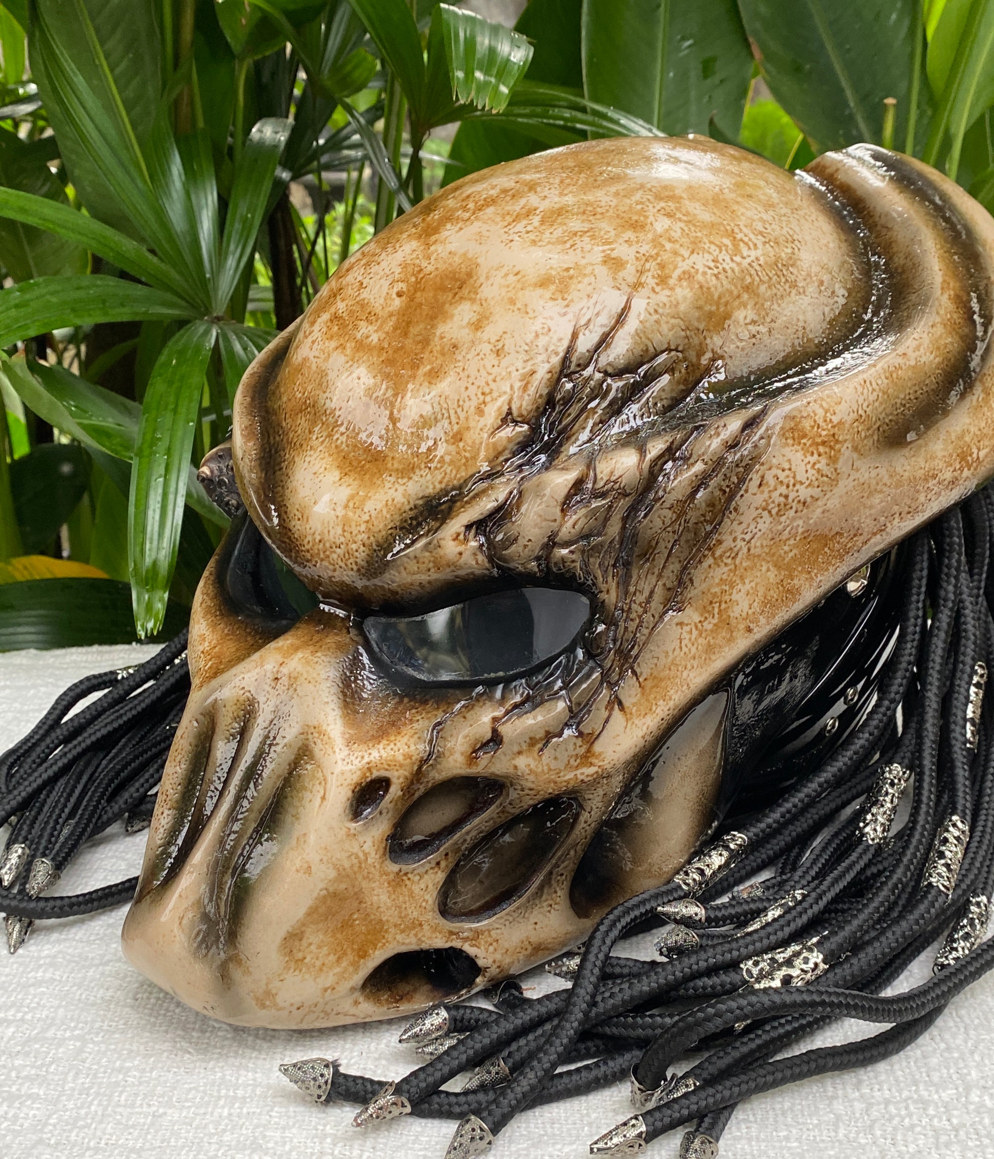 【激レア】 Custom SKULL BEE Zombie Skull Burning Skull Airbrush Helmet – Custom Airbrush