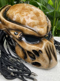 Predator Motorcycle Helmet Alien Helmet with Laser and Dreads