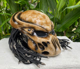 Predator Motorcycle Helmet Alien Helmet with Laser and Dreads