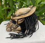Predator Robot Motorcycle Helmet Alien Helmet with Laser and Dreads