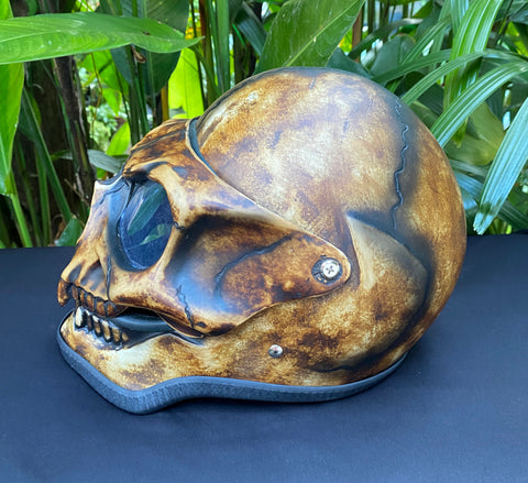Skull Helmet, Motorcycle Airbrush Helmet, Ghost Rider Helmet, 3D Helme – Custom Airbrush Helmet