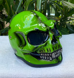 Goblin Grim Reaper Visor Full face Helmet Green