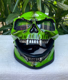 Goblin Grim Reaper Visor Full face Helmet Green