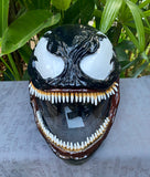Venom Custom Motorcycle Helmet Spider Man Symbiote 3D helmet