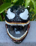 Venom Custom Motorcycle Helmet Spider Man Symbiote 3D helmet
