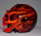 Red Flaming Fire Motorbike Helmet " Red Racer"