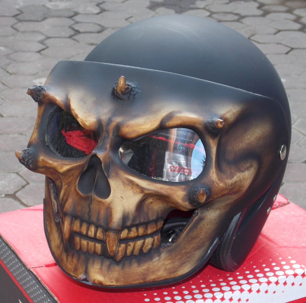 Monster Helmet Antique Brown DOT