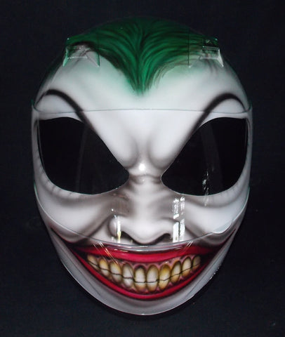 batman bike helmet australia The Joker Helmet Batman The Dark Night Clown – Custom Airbrush Helmet
