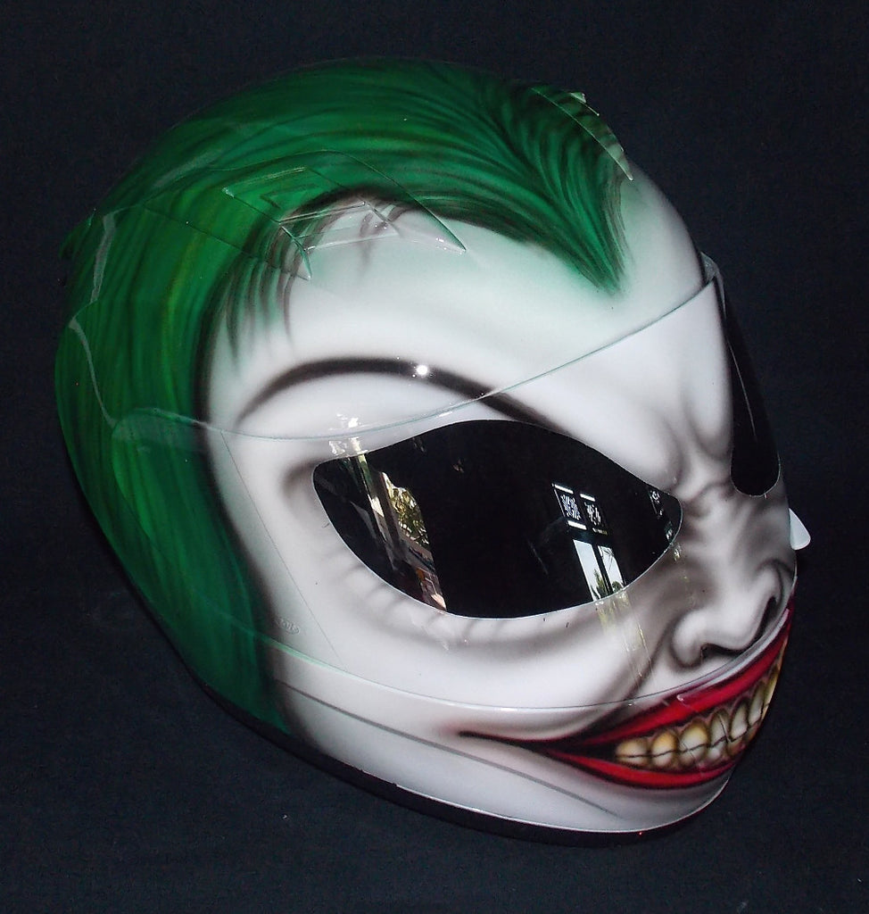 Custom Order in Black and Grey The Joker Helmet Batman The Dark Night Clown