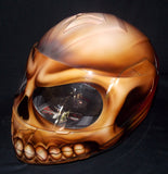 Flaming Zombie Skull Walking Death Custom Helmet