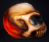 Flaming Zombie Skull Walking Death Custom Helmet