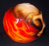 Flaming Zombie Skull Walking Death Custom Helmet