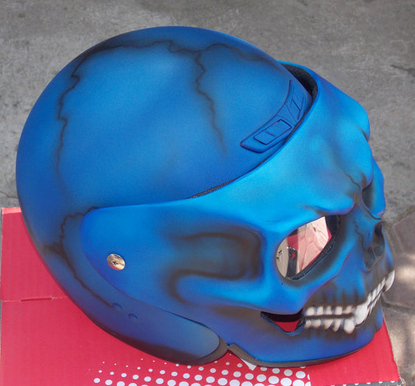 Monster Ghost Rider Visor Helmet – Custom Airbrush Helmet