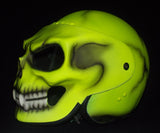 DOT Helmet Yellow Death Skull Helmet