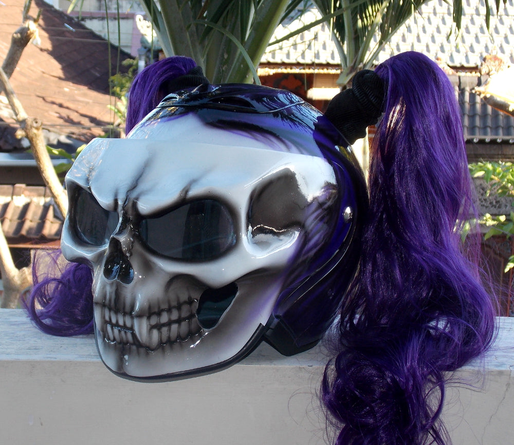 Purple Rain Girls Motorcycle Helmet