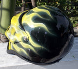 Ghost Rider Yellow Fire Skull Face Helmet