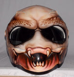 Predator Alien Custom Painted Airbrushed Predators Motorcycle Helmet