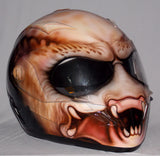 Predator Alien Custom Painted Airbrushed Predators Motorcycle Helmet