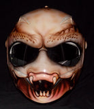 Predator Alien Custom Painted Airbrushed Predators Motorcycle Helmet