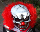 Killer Clown Custom Motorcycle Helmet Crazy Clown Scary Halloween IT
