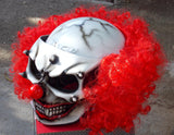Killer Clown Custom Motorcycle Helmet Crazy Clown Scary Halloween IT