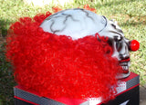 Killer Clown Custom Motorcycle Helmet Crazy Clown Scary Halloween IT