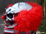 Killer Clown Custom Motorcycle Helmet Crazy Clown Scary Halloween IT