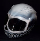Bad Ass Skull Smiley Custom Helmet Big Smile Motorcycle Helmet
