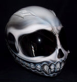 Bad Ass Skull Smiley Custom Helmet Big Smile Motorcycle Helmet