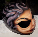 Medusa Airbrush Helmet Furious Greek Monster Snake Hair